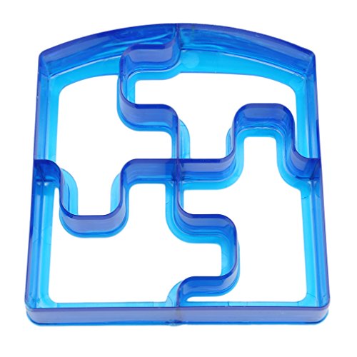 Lalang Children Sandwich Cutter, Cookie Cutter, Bread Cutter Set Random Color (Puzzle)