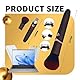 LZYLWC Mini Vibrator in Makeup Pinsel Design, 10 Vibrationsmodi, Erotischer Bullet Vibrator, G-Punkt Klitoris Stimulator, Nippel Sexspielzeug für Frauen Paare (braun)