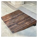 JYHHCYS rampen Barrierefreie Rampen Für Rollstühle Für Zu Hause, Aus Holz Schwerlast Rustikale Übergangsleiste Slope Pad Für Rollatoren Motorrad Roller (Size : 90x60x15cm/35.4x23.6x6in)