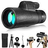 Enfoque monocular con una sola mano: este telescopio monocular de 12 x 50 se puede sostener fácilmente con una mano. El diseño ergonómico te permite enfocar tu sujeto de forma rápida y precisa con una sola mano.