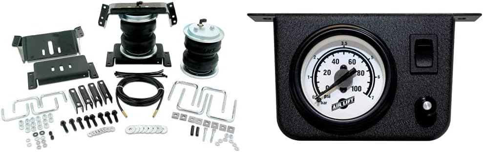 Air Lift 57396 LoadLifter 5000 Air Suspension Kit and AIR LIFT 25592 Load Controller II On Board Air Compressor System