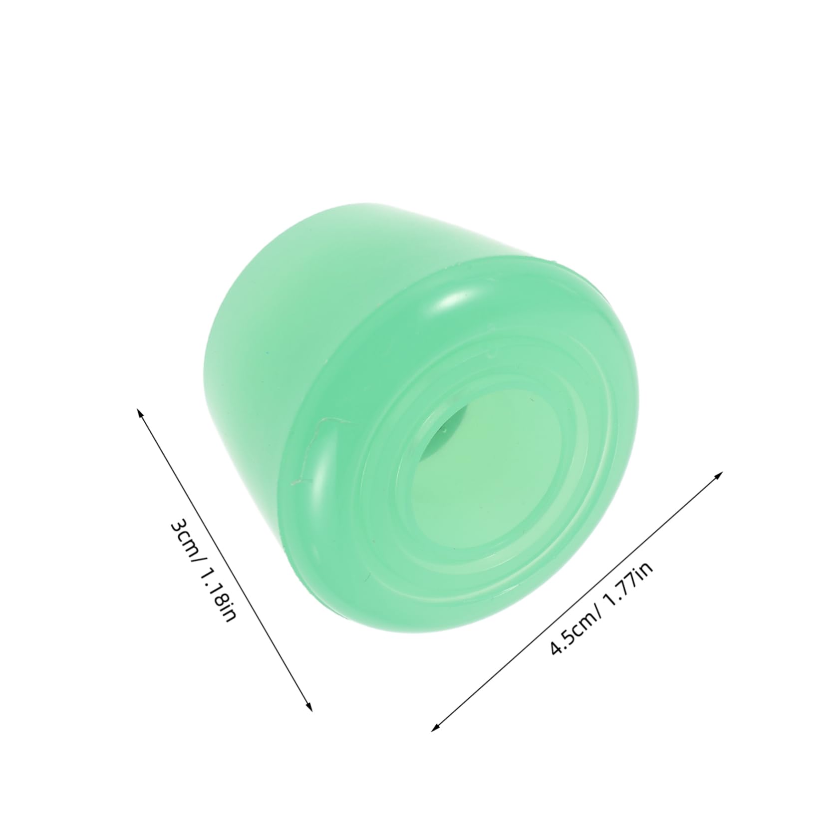 VICASKY 1 Pair Roller Skate Brake Pads Pu Material Toe Stops Double Row Design Replacement for Quad Skates