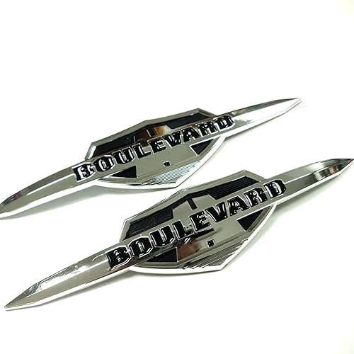 Miniatura 3 de Adhesivos cromados 3D para depósito de gasolina y combustible compatibles con Suzuki Boulevard C50 M50 VL800 VZ1500