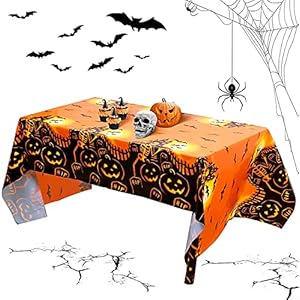Tafelkleed Halloween decoratie, 137 x 274 cm waterdicht tafelkleed, tafelkleed Halloween decoratie, Halloween griezelig…