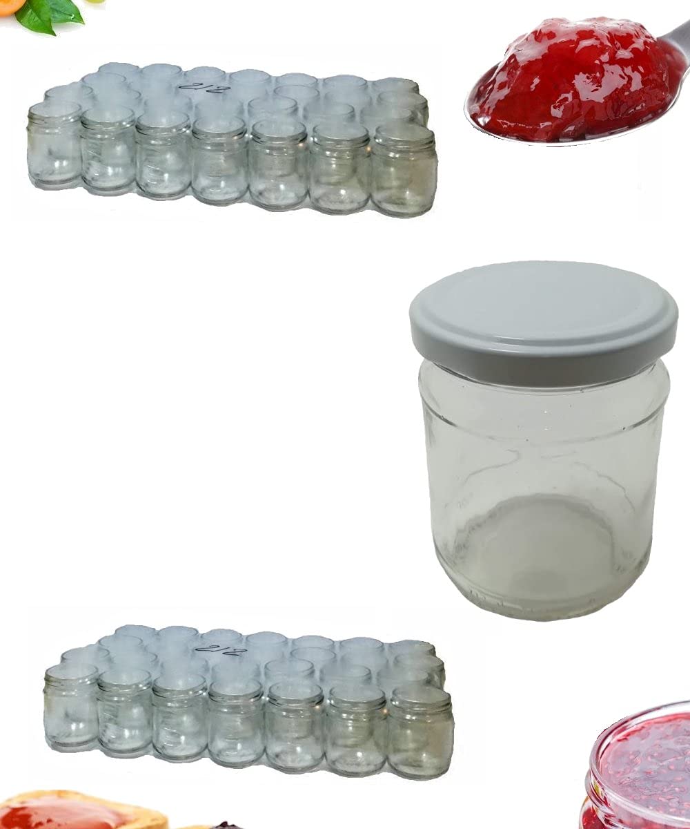 48 Vaso ml 212 diametro 63 venduto in confezioni da 2x24 pezzi completi di tappo twist off