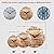 Plumeet Small Wall Clock, 10'' Frameless Wooden Wall Clocks with Silent Quartz Movement, Rustic Coastal Country Village Clocks Decorative for Kitchen Bedroom Living Room, Blue