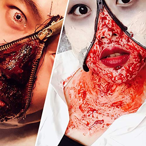 PIXNOR 30Ml de Sangue Falso Gel de Sangue de Halloween Plasma Comestível Sangue Artificial Maquiagem