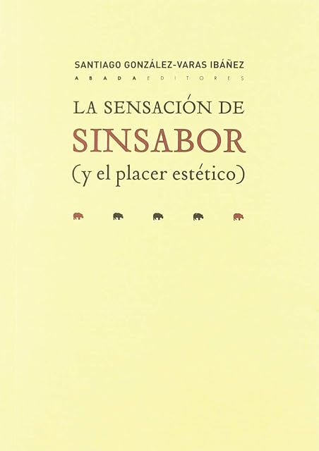 Portada de La sensación de sinsabor