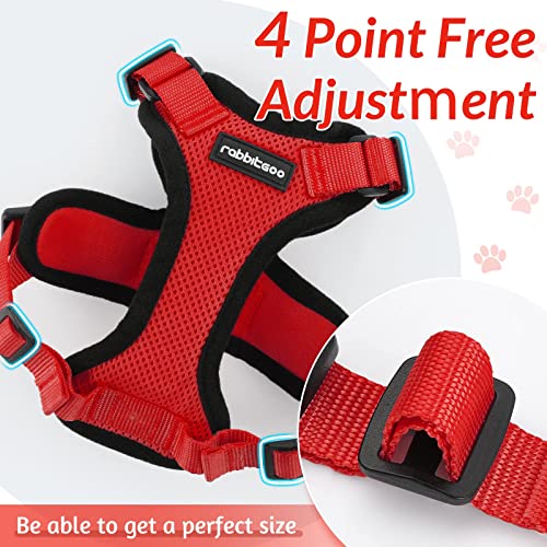 Image of rabbitgoo Cat Harness and Leash Set, Escape Proof Vest, Red