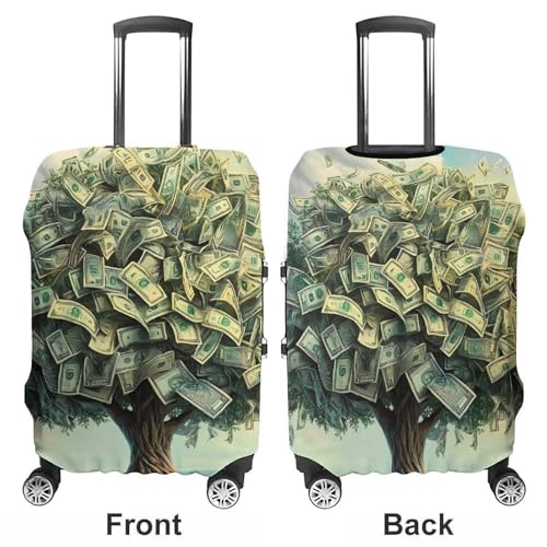 Tree Money Unisex Luggage Cover Washable Travel Suitcase Case Elastic Baggage Protective Covers XL3