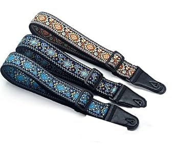 Amazon.co.jp: ギターストラップ 刺繍ギターストラップ