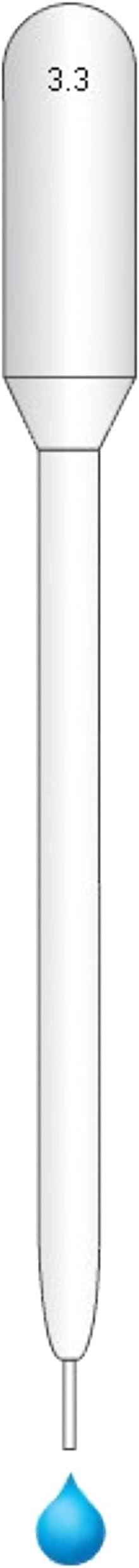 Neolab 1 6154 Pasteur Pipettes 3.3 ml, Fine Tip, 147 mm long (Pack of 500)