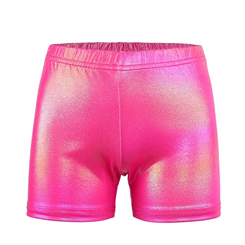 Image of MODAFANS Leotards for Girls Gymnastics with Shorts Dance unitards Tumbling Biketards with Hair Scrunchie for3-13T