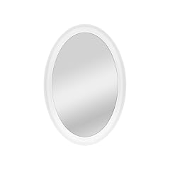 MCS 21x31 Large Wall Mirror Classic White Oval Mirror Vertical Horizontal Wall Hanging Mirror for Bathroom Bedroom Livingroom