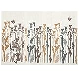 スミノエ(Suminoe) ラグ ベージュ 130×185cm ムーミン リトルミイ ワイルドフラワー ラグ 13476017