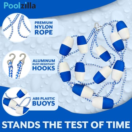 Kit de cuerda y flotadores para piscina 25ft Poolzilla miniatura 5