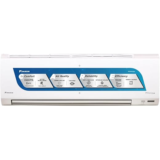 Daikin 15 Ton 3 Star Inverter Split AC Hepta Sense Dew Cle