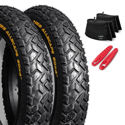 2 Pack HEB ALLSCAPE 20x4in Fat Tire for Ebike MTB, ...