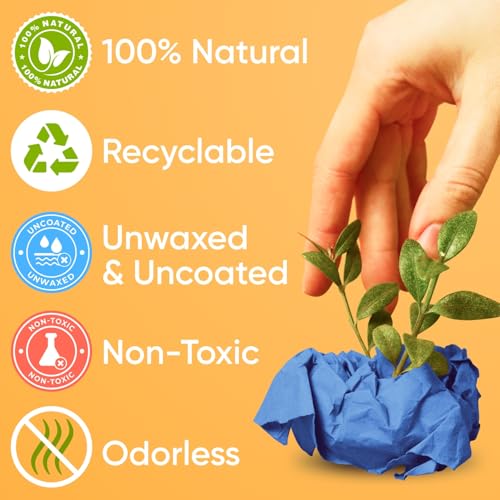 Image of USA Made 18 inch x 1200 inch Dark Blue Kraft Paper Roll, 45 lbs Thickness, American Quality Colored Kraft Paper for School, Bulletin Board - Non-Toxic, Odorless, Safe for Kids | American Quality Colored Kraft Paper for School, Bulletin Board - Non-Toxic, Odorless, Safe for Kids