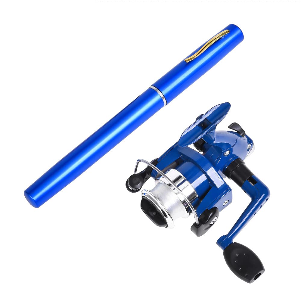 Pen Fishing Rod and Reel Combo Aluminum Alloy Mini Telescopic Pocket Fishing Rod