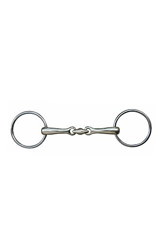 HKM 540493 Doble gebrochenes Dentadura 16 mm, Argentan, Acero Inoxidable Anillos, M