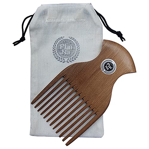 Peine afro de madera Plai Na para cabello natural miniatura 1