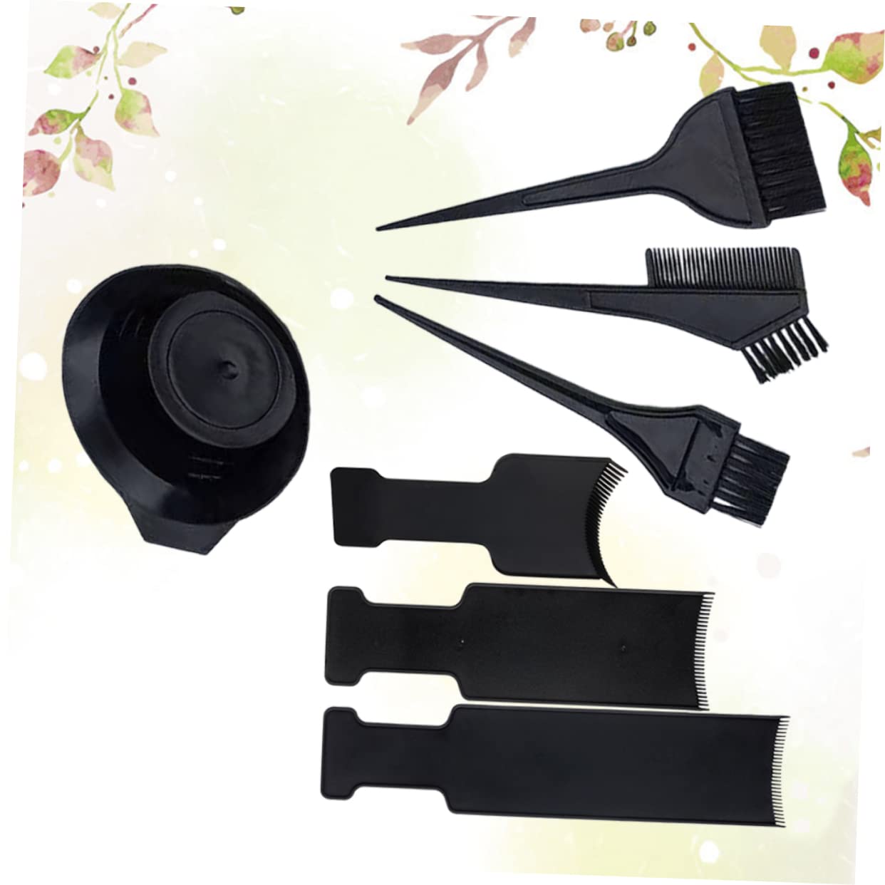 SOESFOUFU 2sets Hair Dyeing Bowl Hair Coloring Bowls Set Dyeing Board Hairdressing Kit Scalp Protection Easy Clean 7pcs*2