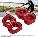 GLOGLOW 1Pair Aluminum Alloy Folding Bike V Brake Extension Seat for 14 to 16 16 to 18 406 to 451 Wheel Set V Brake Extension(Red)