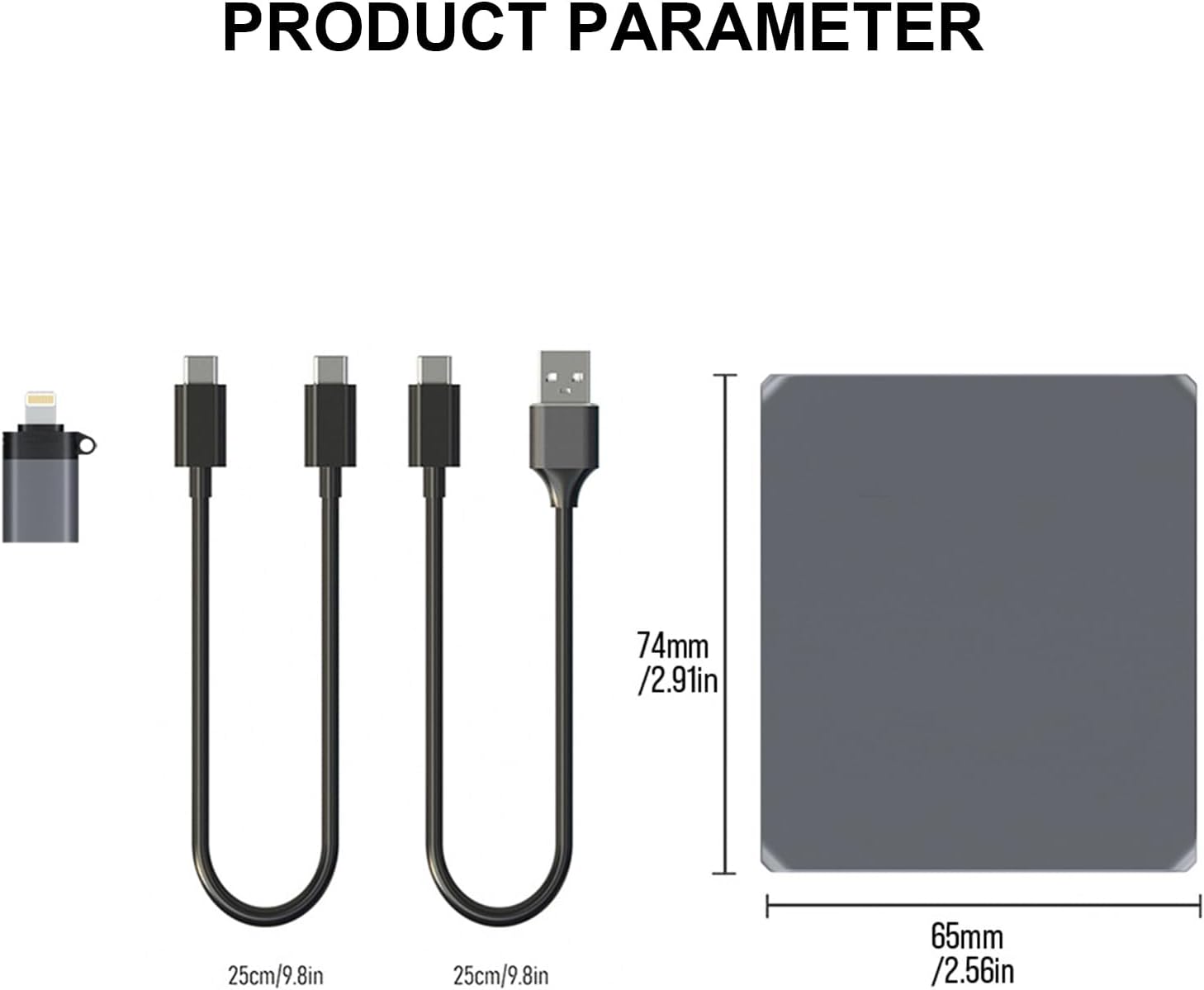 USB 3.2カードリーダーUSB .2アダプター10GBPSカードを同時に読み取り、ラップトップ外部用CFA+SD4.0+TF4.
