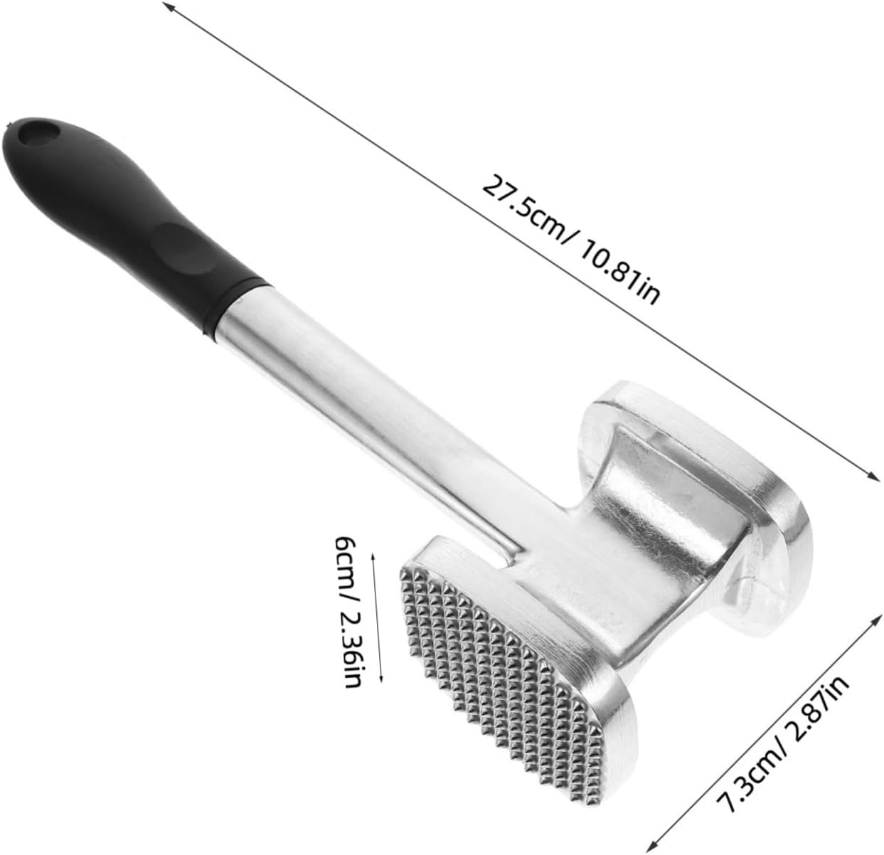 1Pc Double Sided Kitchen Meat Tenderizer Hammer Steak Mallet for Beef Ergonomic Non Slip Handle Versatile Cooking Tool for Tenderizing