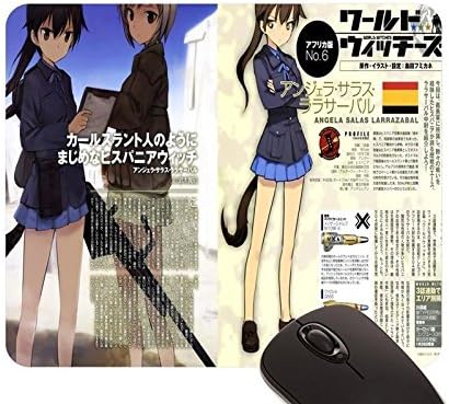 Beautiful Girl Angela Salas Larrazabal Animal Ears Gun Shimada Humikane Strike Witches Tail Uniform Mouse Pad 22x18cm Amazon Co Uk Computers Accessories