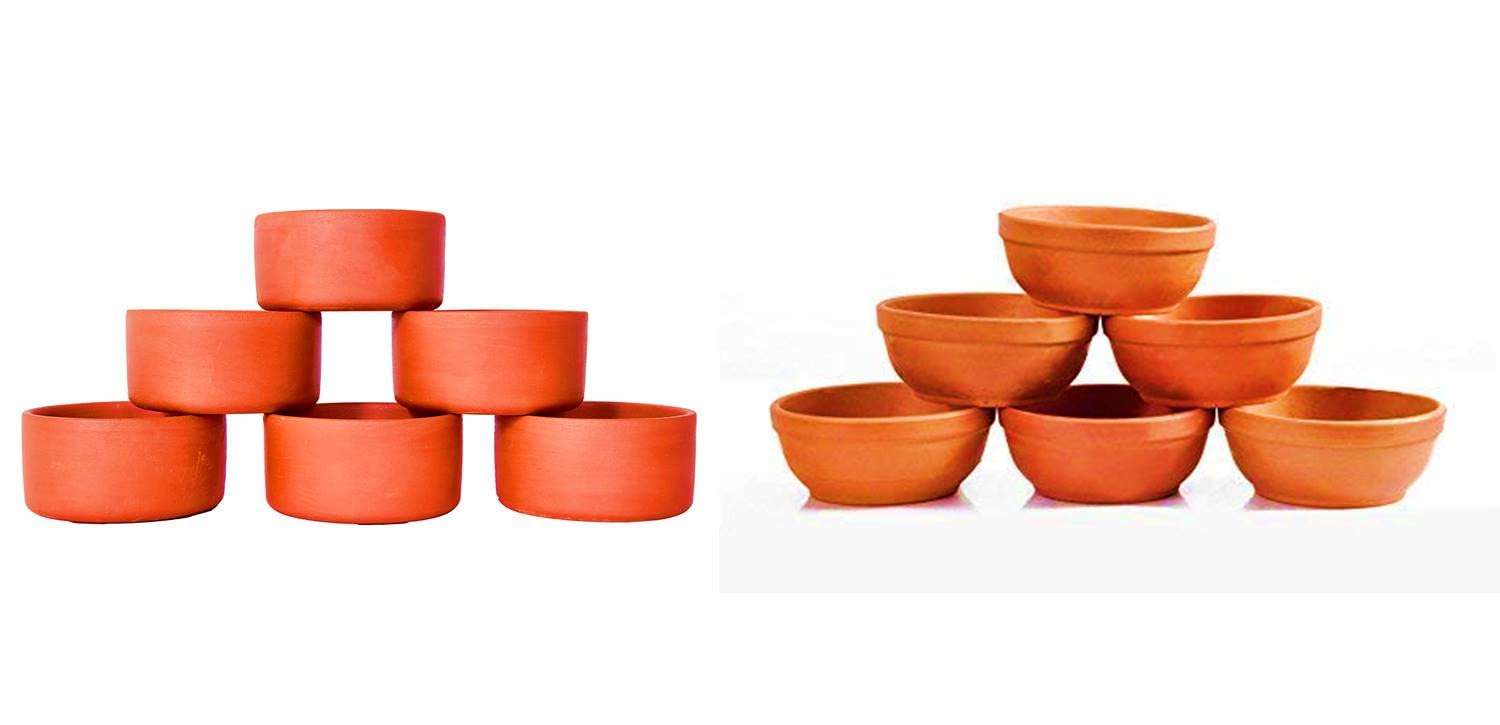 SHRIYAM CRAFTS Clay Katori Serving Bowl Chatni Bowls Pack of 12 (Vegetables Bowl with CHATNI Bowl) (B0B14VXZ91) Amazon Price History, Amazon Price Tracker
