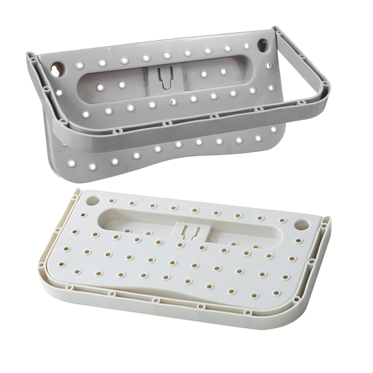 MAGICLULU 2pcs Wall Shoe Rack - Foldable Wall Mounted Shoe Holder No-hole Boots Storage Organizer Racks Slipper Holder Organizer Shelf for Home Bathroom Mudroom