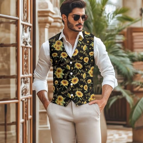 Men's Suit Vest Waistcoat Business Casual Formal Wedding Prom Waistcoat Slim Fit V-Neck Breasted Suit Vests2
