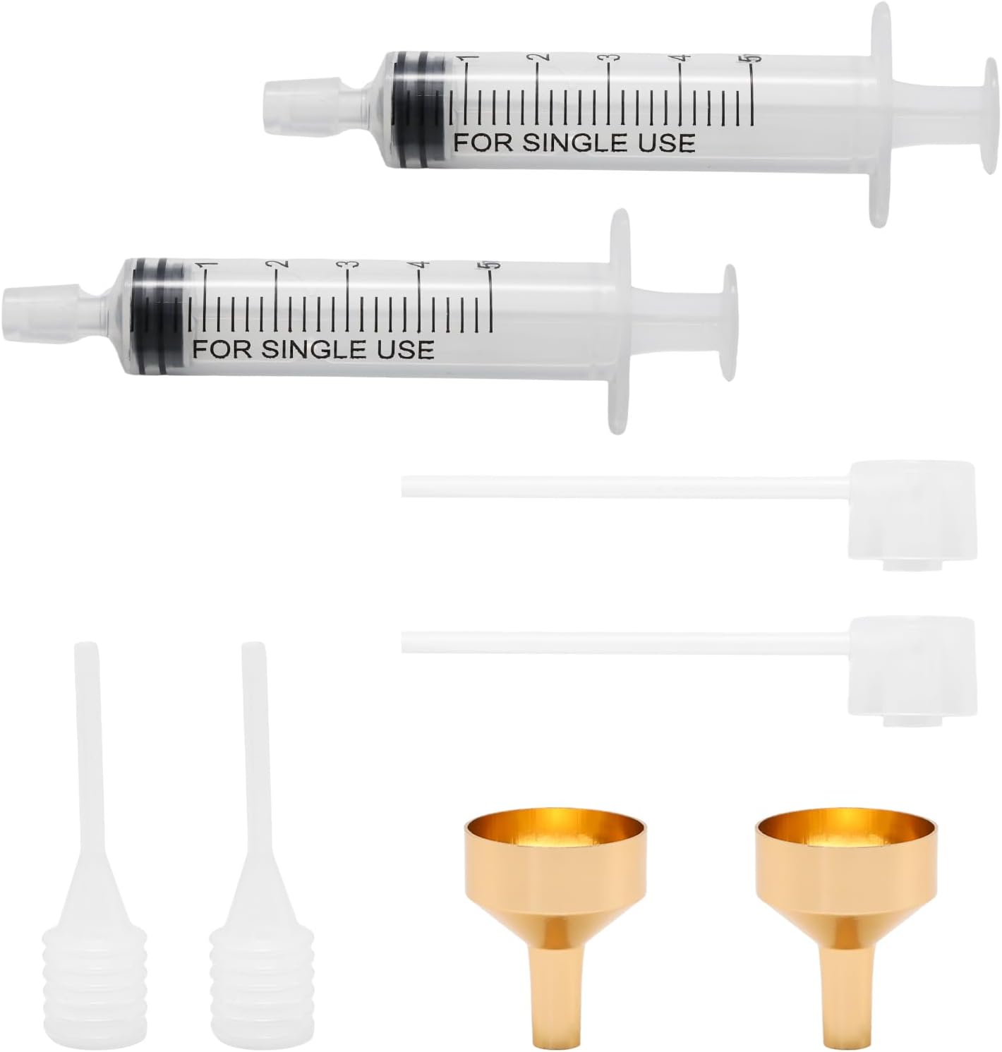5ml Perfume Refill Kit 8 Pcs Plastic Perfume Dispenser Funnel Pump Head Dropper Cosmetic Transfer Tool Set, Clear