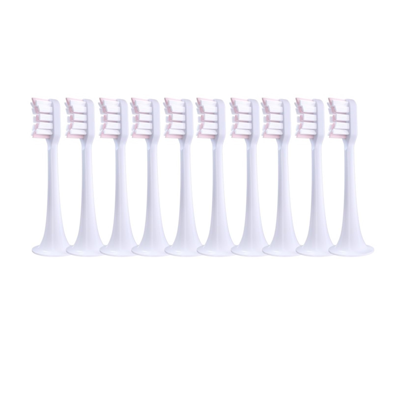 tianwandong 10 sztuk wymiennych końcówek do szczoteczki elektrycznej T300/500 Sonic Soft DuPont Bristle Wymienna końcówka do szczoteczki do zębów(10Pink)