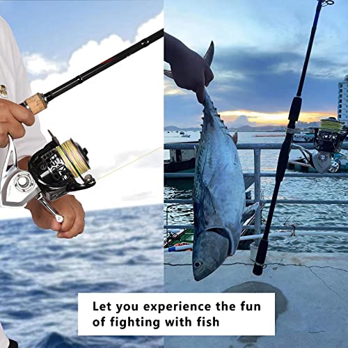 Zjianc Fishing Reels, Freshwater And Saltwater Fishing Reels, 4.7:1 Low Speed Spinning Reels, Surf Fishing, All-Metal Body, Rugged Reels, Maximum Drag Over 22 Lbs #TOP2