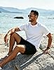 GOLDPKF Sun Protection Clothing Men Lightweight Sports T-Shirt Walking Short Sleeve UPF 50+ Top White XXL #2
