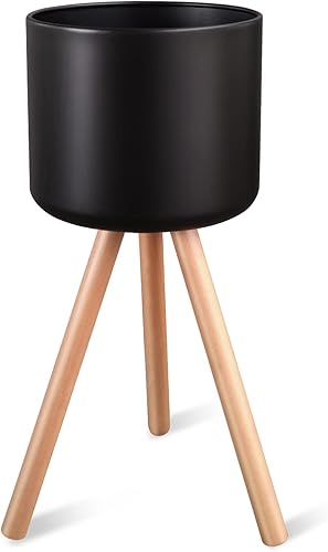 Maceta de metal Mid-Century con soportes, elegante y moderna maceta de pie para el suelo, adecuada para orquídeas, decoración de aloe para disponible en Yaxa Peru