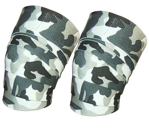ARD-Champs Weight Lifting Knee Wraps Power Lifter Wrap Gym Training Fist Straps Camouflage