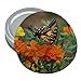 Butterfly on Flowers Round Rubber Non-Slip Jar Gripper Lid Opener