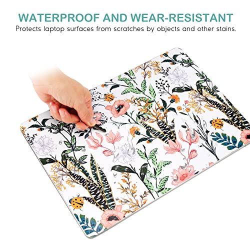 Image of DINKY Laptop Skin Sticker Decal, 12 inch 13 inch 13.3 inch 14 inch 15 inch 15.4 inch 15.6 inch Laptop Universal Reusable Vinyl Skin Stickers Cover Art Decal Notebook PC Personalized Protector (Beautiful Floral)