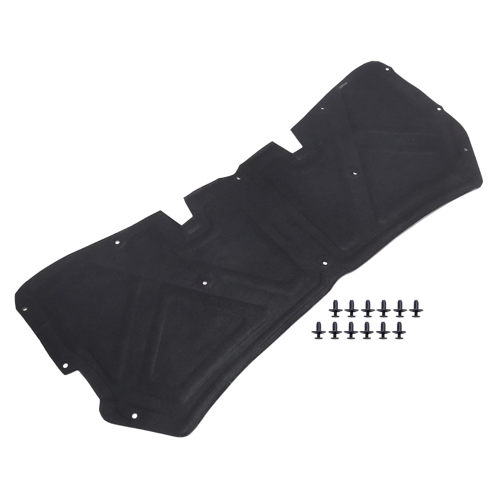 Motorhaubendämmung Dämmmatte mit Clips Kompatibel mit Nissan Qashqai +2 I J10 2007-2010 65840JD000 65840-JD000