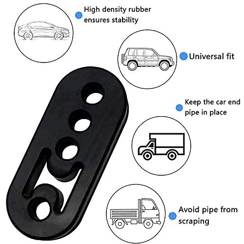 XPOOP 2 Pz Staffa di Scarico Universale in Gomma