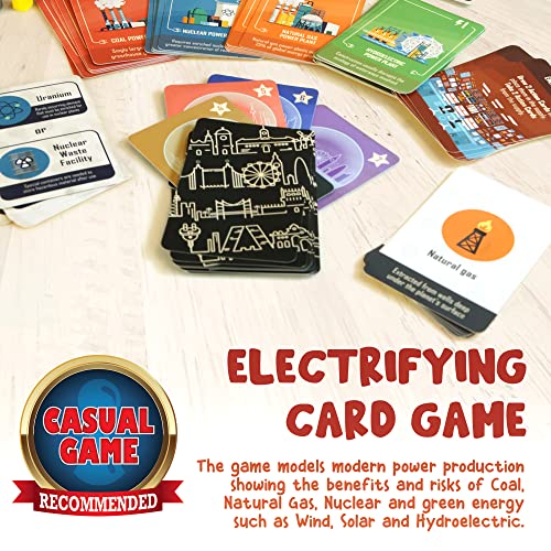 Image of Power Failure: A Strategy Card Game about Power Plants and Energy Generation - Science Board Game on Nuclear, Renewable, and Fossil Fuels - Educational STEM Board Game for Gamers, Adults and Families