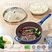ESLITE LIFE Nonstick Always Pan with Lid, 11 Inch(4.5 Qt) Deep Frying Skillet Sauté Pan, Safe for Oven, Induction & All Cooktops, PTFE & PFOA Free (Blue Granite, 11