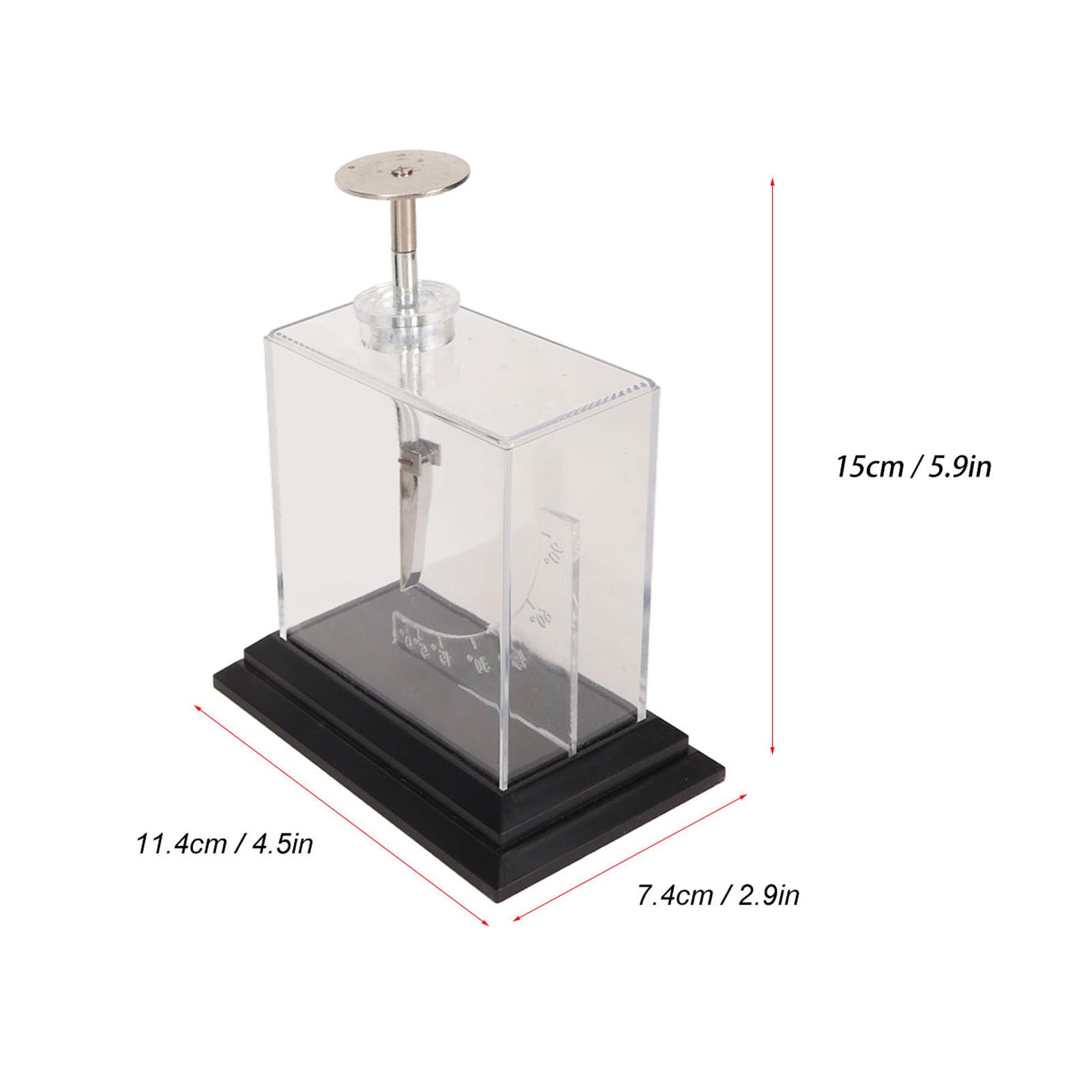 Électroscope à Feuille, électromètre Physique Haute sensibilité avec Rapporteur pour Expériences électrostatiques en Classe et en Laboratoire