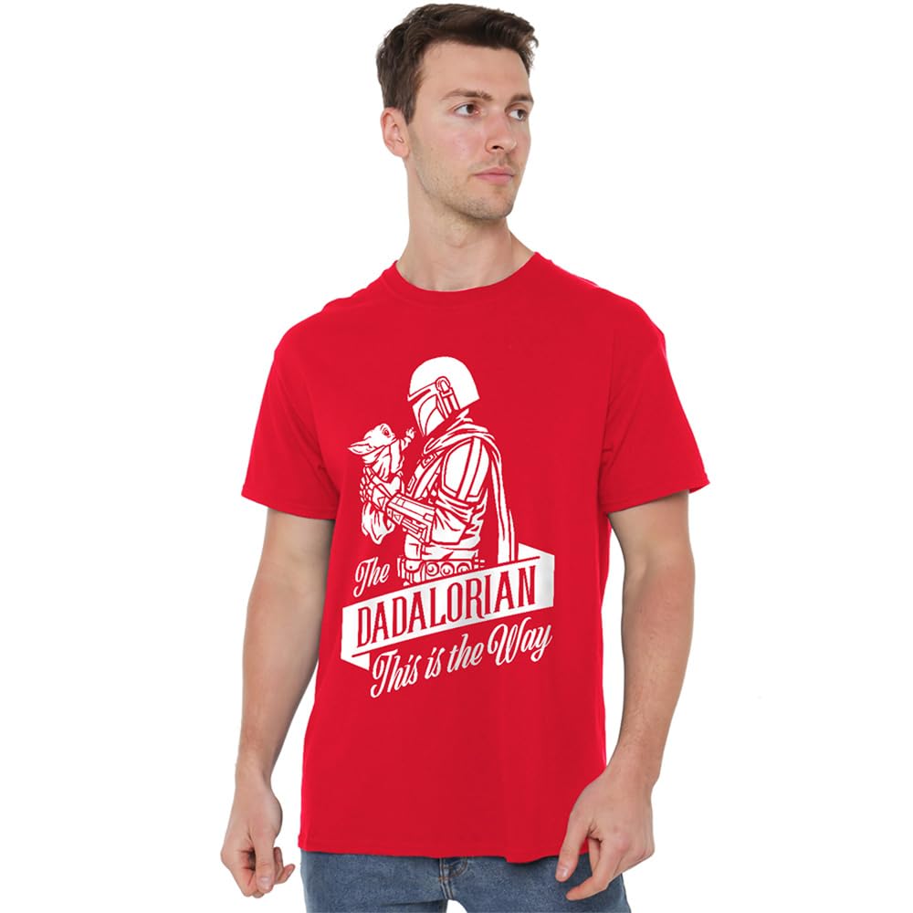 Star Wars Father's Day The Dadalorian Mandalorian Unisex T Shirt, Red, XXX-Large