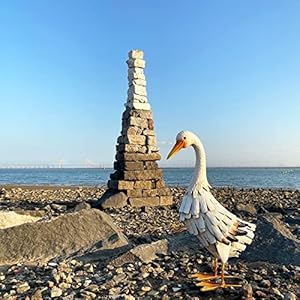 Metal duck garden statue outdoor duck decor yard art sculpture for home lawn backyard porch patio decoration  urban country home decor