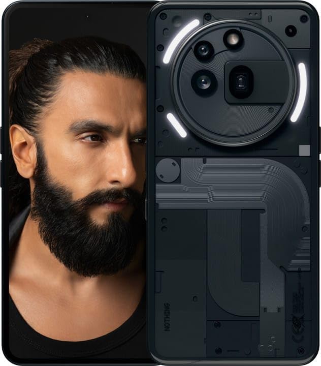 Image of Nothing Phone (3A) Pro (Black, 8GB RAM, 256GB Storage)